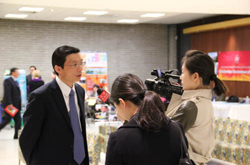 圖片新聞：留學中國教育展代表團訪問美國、加拿大3