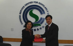泰國教育部高等教育委員會副秘書長Jiranee Tantiratanavong女士率團訪問我中心(4.16)4