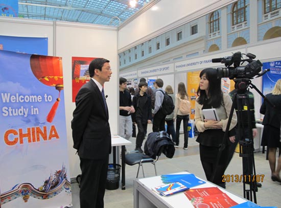 圖片新聞：留學中國教育展代表團訪問英國并參加2013莫斯科國際教育展7