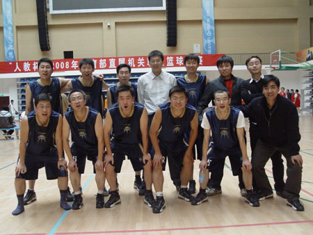 中心籃球隊獲部直屬機關職工籃球賽第六名1