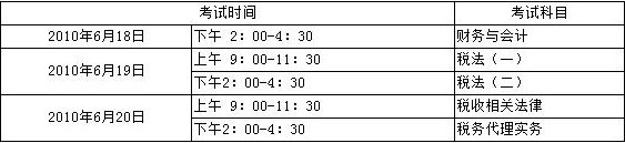 湖南省2010年注冊稅務師考試報名時間:18日-31日1