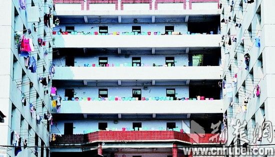 湖北高校自制簡易太陽能：暴曬水桶洗熱水澡1