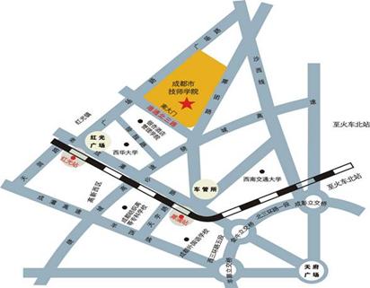 四川省農村信用社2014年招聘筆試考場路線4