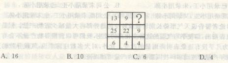 2013年山東公務員考試行測模擬題及答案解析四2