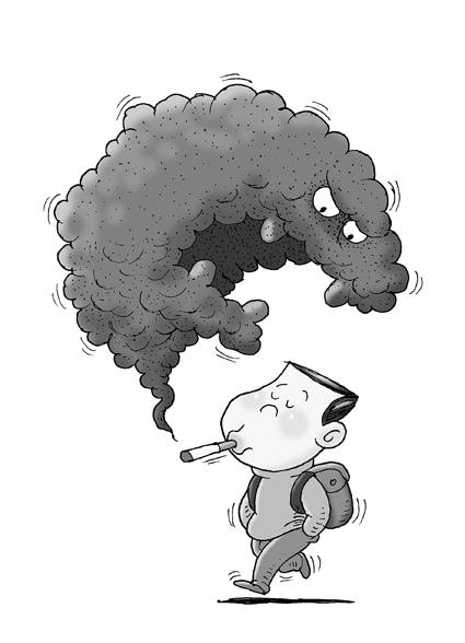 調查：60.9%受訪者感覺身邊青少年吸煙現象多-中國教育1