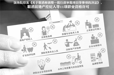 國家逐步減少職業資格許可認定: 證,還考不考 -中國教育1