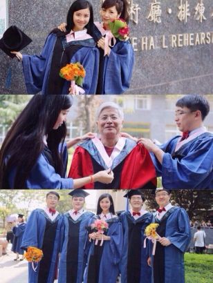 美女碩士自爆懷二胎拍畢業照網絡走紅4