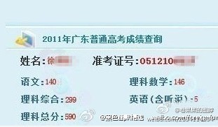 英語5分上重點？假的！五花八門"狀元榜"、高考帝網絡驚現【圖】1