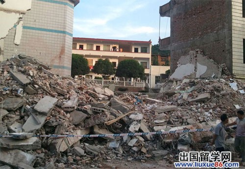 湖南派出所爆炸，四層樓被夷為平地【圖】[1]2
