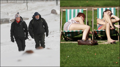 英媒2012:秋老虎遇雪 七天之內夏變冬1