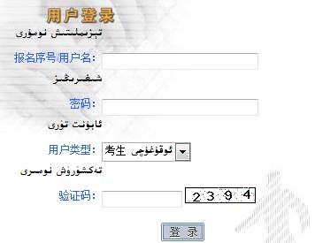 2013年新疆高考錄取查詢入口1