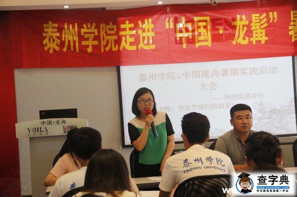 泰州學院暑期社會實踐隊走進上市公司2