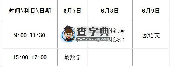 2014年甘肅高等學校招生考試科目時間安排的通知2