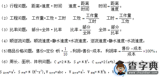 初一(七年級)上冊數學知識點：一元一次方程3