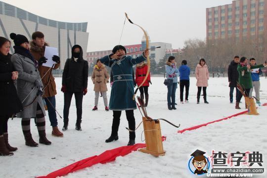 內蒙古頻繁降雪 一高校自辦“冰雪節”民族風十足3