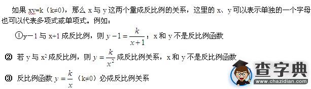 中考數學考試知識點分析:反比列函數5