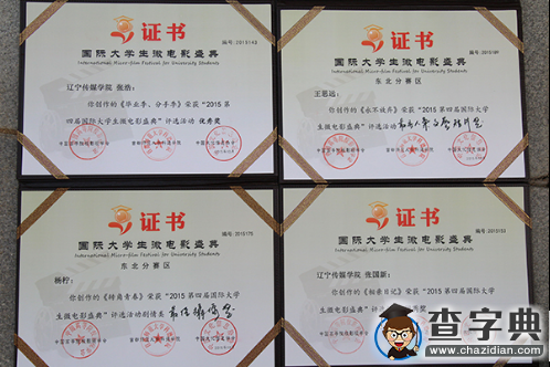 遼寧傳媒學院學生微電影作品2015年屢獲大獎2
