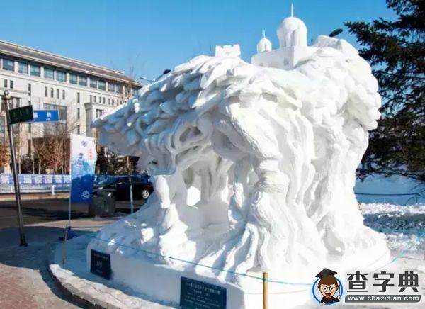北國風光 工程雪雕正綻放1