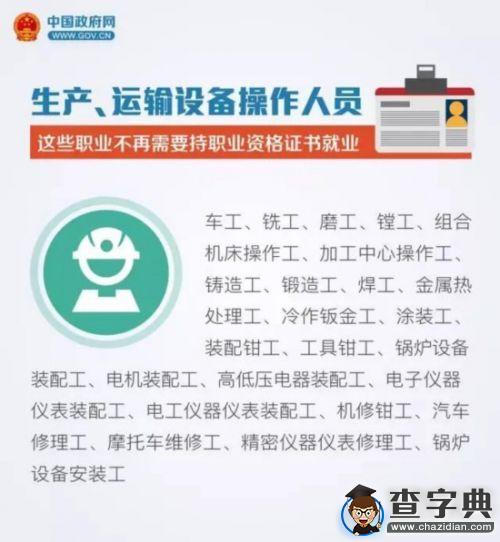 與你有關！這90種職業不再需要“資格證”2