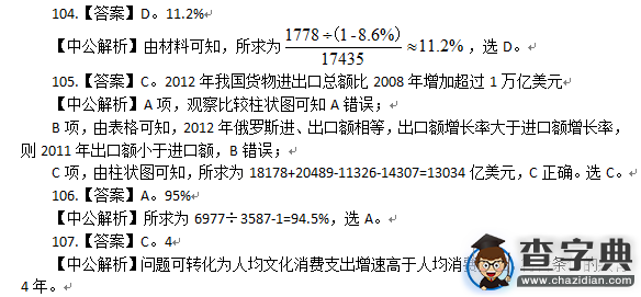 2015河南公務員考試行測真題答案解析1