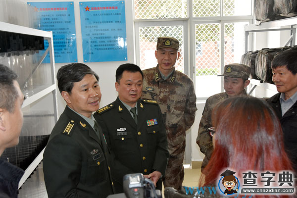 廣州警備區司令寧應求一行到我院檢查兵役站建設工作1