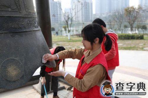 迎接母校120周年校慶 西南交大志愿者在行動2