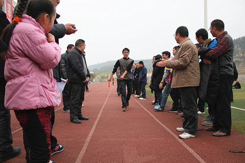 北川七一職中舉行2014冬季教職工運動會1