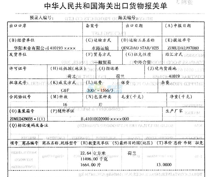 2015年報關水平測試綜合模擬練習題(10)3