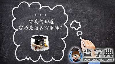 學歷常識知多少1