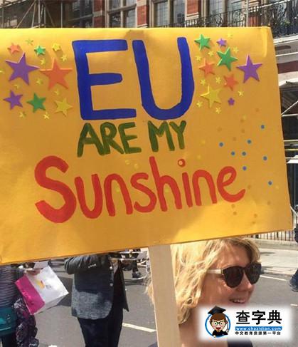 近萬人參加的反脫歐游行：這些標語看笑了5