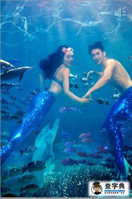 鐘麗緹張倫碩喜帖曝光 兩人化身人魚夫婦(圖)1