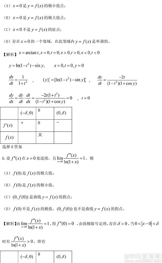 2017年考研數學押題解析3