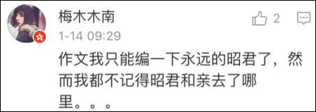 紐約高中中文試卷流出 中國網友自稱學到假中文28