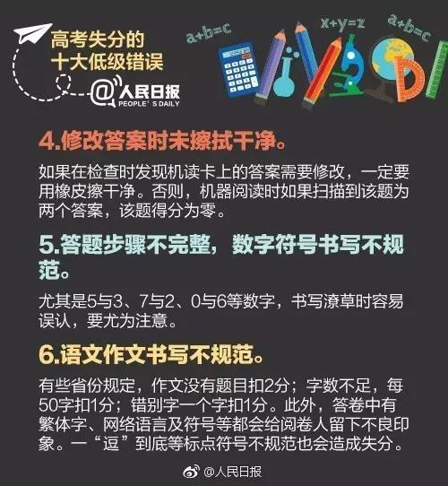 高考最容易犯的低級錯誤 現在就改至少多拿20分！5