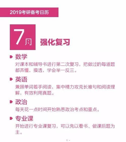 2019考研：超實用備考日歷+備考建議1