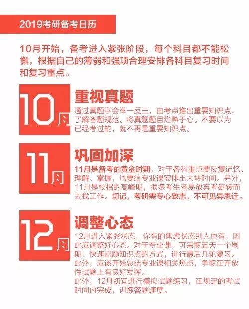 2019考研：超實用備考日歷+備考建議4