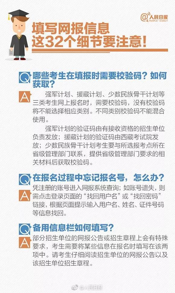 2019考研網上預報名，32個填報細節需注意！6