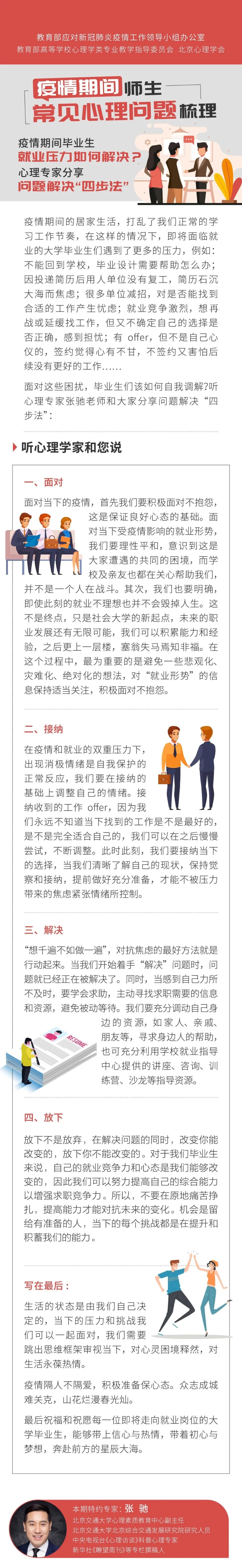 疫情期間，畢業生就業壓力如何緩解？心理專家分享問題解決“四步法”1