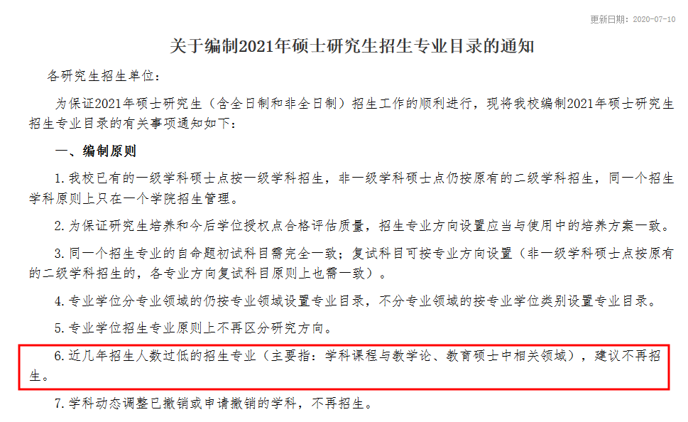 【考研快訊】這所大學多專業停招！1